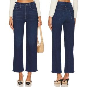 MOTHER High Rise Rambler Zip Animal Instinct Ankle Denim Jeans Sz 30